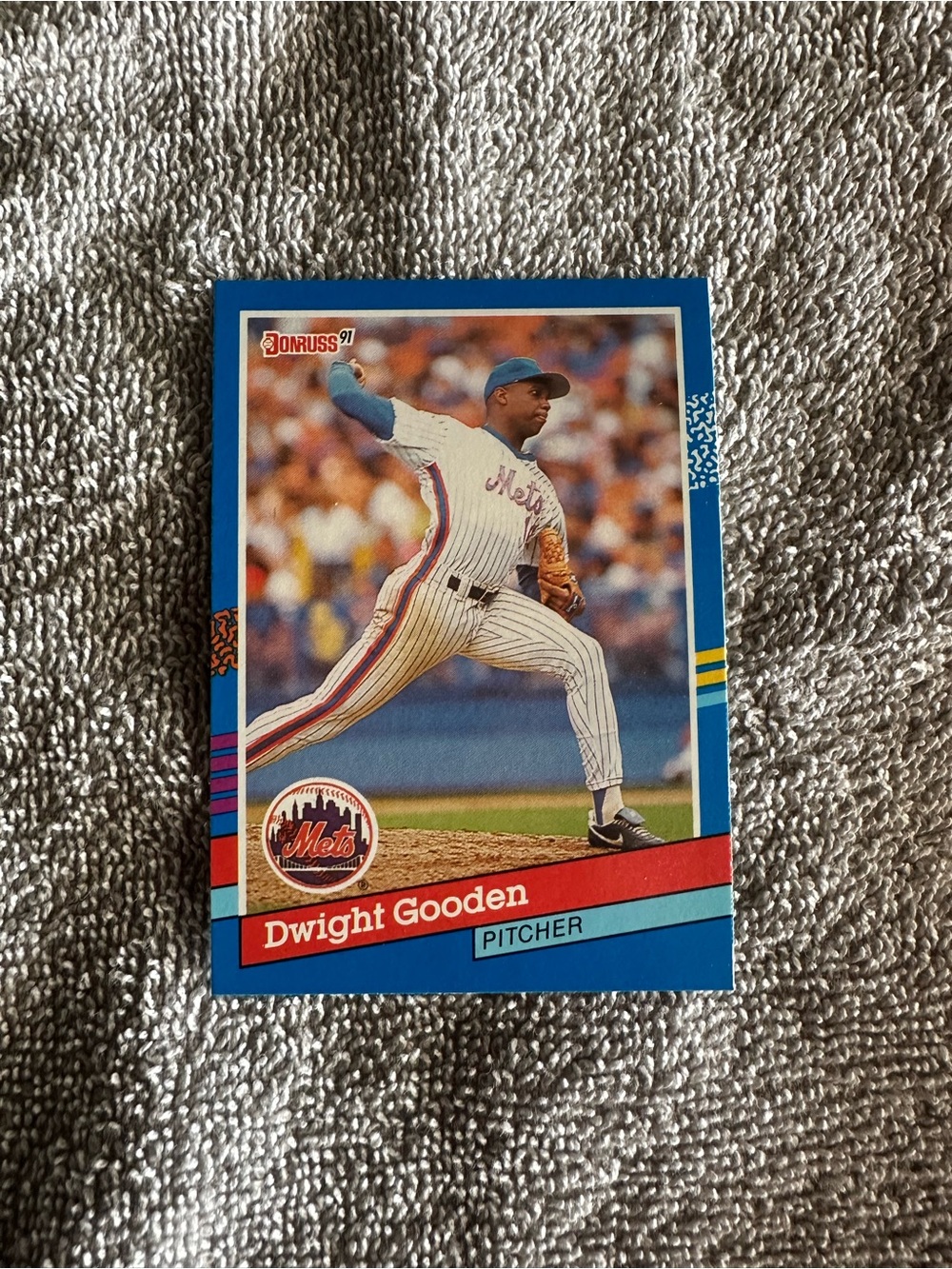 Russ Dwight Gooden 1991 Baseball Card - Blue